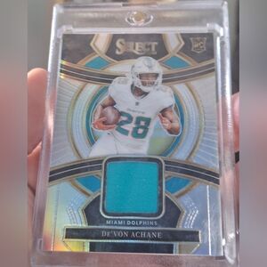 2023  De'Von Achane RC Silver Holo